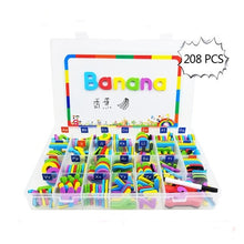 Load image into Gallery viewer, Magnetic Letters 208 Pcs Uppercase Lowercase Foam Alphabet ABC Magnets for Fridge Refrigerator Educational Spelling Learning toy
