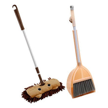 Load image into Gallery viewer, Kids housework Children Mop Broom Dustpan Set Baby Mini Sweeping House Cleaning Toys Set extensible Tablet Drag Pretend Play Toy

