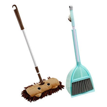 Load image into Gallery viewer, Kids housework Children Mop Broom Dustpan Set Baby Mini Sweeping House Cleaning Toys Set extensible Tablet Drag Pretend Play Toy
