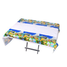 Load image into Gallery viewer, Pokémon birthday party decoration Pikachu party theme dinner plate tablecloth popcorn cup straw children birthday party supplies
